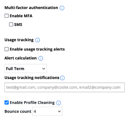enable profile cleaning